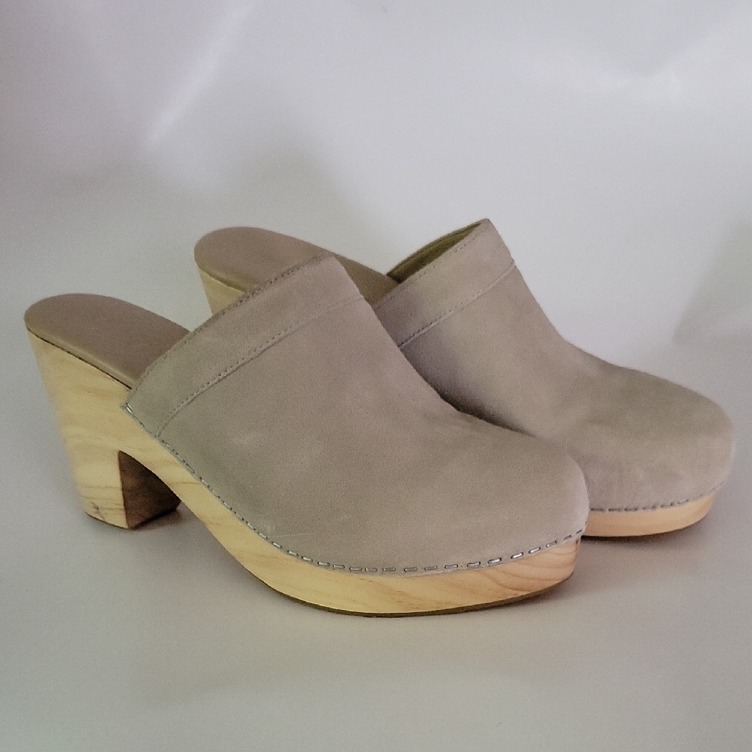Free People Womens Wooden Heel Clogs Sz39eu Sz 9 Boho Festival